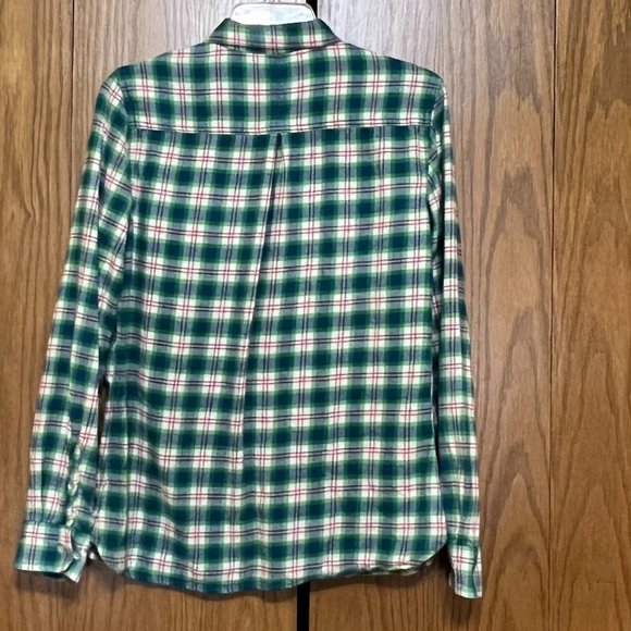 Woolrich Plaid Flannel Long Sleeve Button Top - Picture 2 of 4